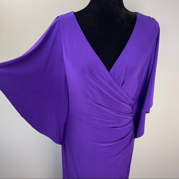Ralph Lauren Tanzan Jersey Cascade Sleeve Dress 8 - Picture 8 of 13